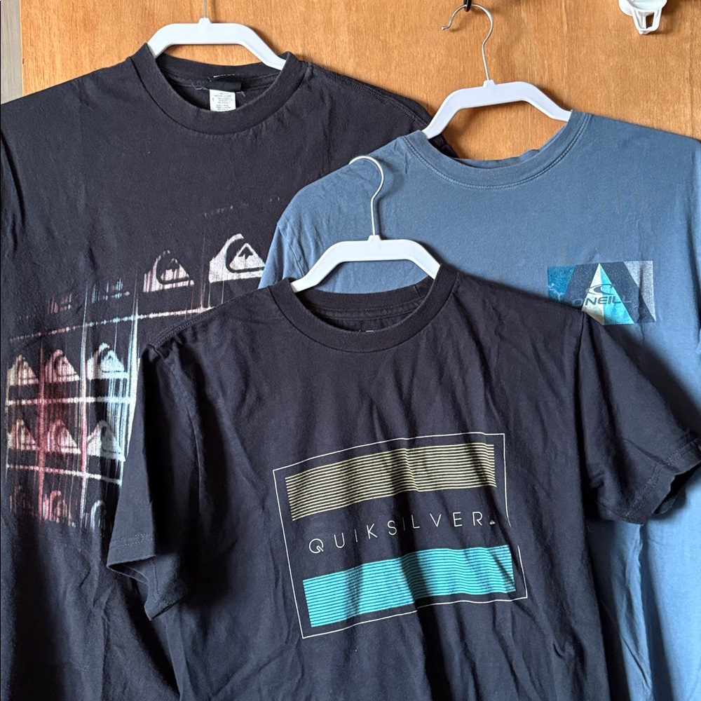 Set of 3 - Men's T-Shirts, Medium, ONeil Quiksilver
